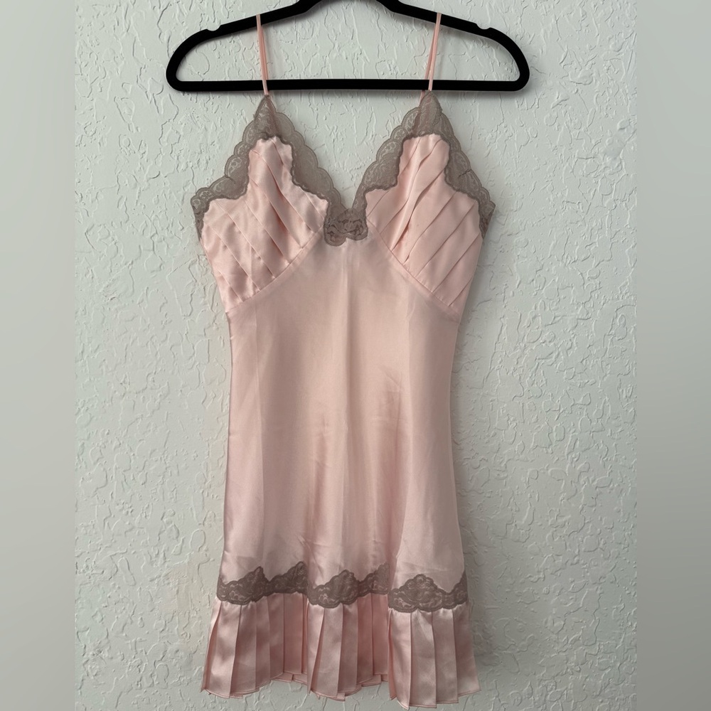 Vintage Victoria's Secret Blush Satin Slip Dress